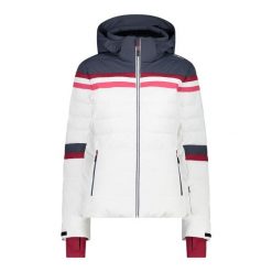 Damska kurtka narciarska CMP 3M™ Thinsulate™. Białe kurtki narciarskie CMP, na zimę, m, bez wzorów, bez kaptura, narciarskie, Thinsulate. W wyprzedaży za 848.50 zł.