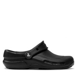 Klapki Crocs. Czarne klapki Crocs, bez wzorów, bez obcasa, bez zapięcia. Za 239.99 zł.
