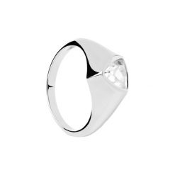P D Paola Pierścionek P D Paola The New Essentials - 925 sterling silver i srebro Pierścionki 1 ct Damski. Szare pierścionki P D Paola, z cyrkonią, srebrne. Za 422.99 zł.