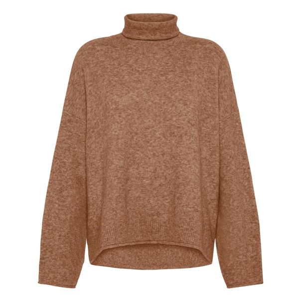 Sweter Deha Lounge Z Golfem Damskie. Brązowe swetry Deha, m, bez wzorów, z elastanu, eleganckie, bez ramiączek. Za 550.99 zł.
