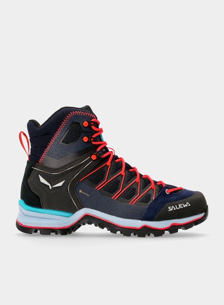 Buty damskie Salewa Mountain Trainer Lite Mid GTX. Niebieskie buty trekkingowe Salewa, bez wzorów, z gore-texu, bez zapięcia, trekkingowe, gore-tex. Za 949.99 zł.