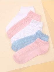 Skarpetki stopki ze strukturalnymi wzorami 5 pack - wielobarwny. Skarpetki Sinsay, bez wzorów. Za 15.99 zł.