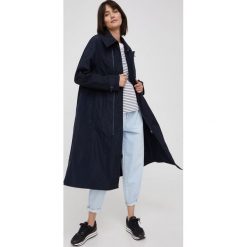 G-Star Raw trencz damski kolor granatowy przejściowy. Niebieskie płaszcze G-Star Raw, m, bez wzorów, retro, bez kaptura. Za 929.99 zł.