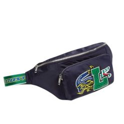 Saszetka typu nerka dla dorosłych Lacoste. Niebieskie nerki i saszetki Lacoste, z aplikacjami, z gumy, eleganckie, duże, bez dodatków. Za 487.00 zł.