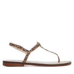 Sandały REPLAY. Brązowe sandały Replay, bez wzorów, bez obcasa, na płaskiej podeszwie, bez zapięcia. Za 439.99 zł.