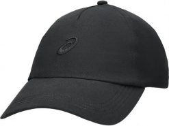 Czapka z daszkiem Asics Essential Running. Czarne czapki z daszkiem ASICS, bez wzorów, z materiału, sportowe. Za 99.00 zł.