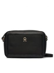 Tommy Hilfiger Torebka Th Essential S Crossover AW0AW15716 Czarny. Czarne listonoszki Tommy Hilfiger, bez wzorów, z materiału, bez dodatków. Za 279.99 zł.