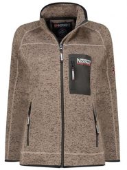 Geographical Norway Kurtka polarowa "Title" w kolorze beżowym rozmiar: S. Brązowe kurtki Geographical Norway, s, bez wzorów, z polaru, bez kaptura. Za 133.89 zł.
