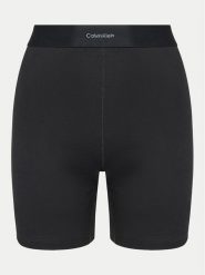 Calvin Klein Underwear Szorty piżamowe 000QS7216E Czarny Slim Fit. Czarne piżamy Calvin Klein Underwear, l, bez wzorów, z bawełny, bez kołnierzyka, bez ramiączek. Za 99.99 zł.