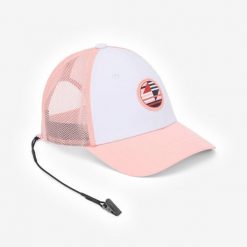 Czapka z daszkiem żeglarska Decathlon 500. Białe czapki z daszkiem Decathlon, bez wzorów, z elastanu, sportowe. Za 49.99 zł.