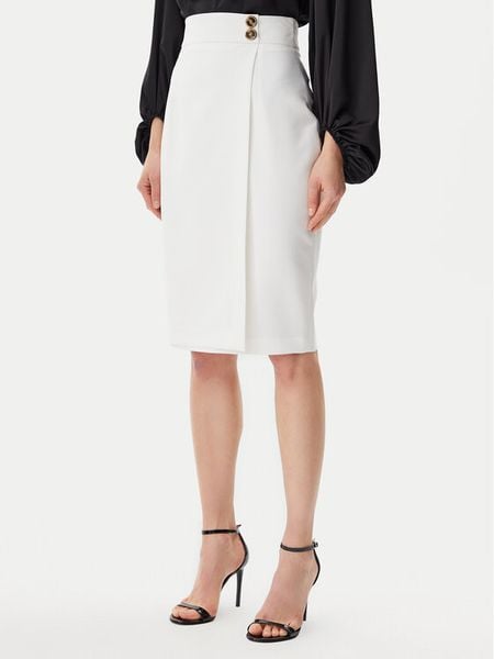 Artigli Spódnica ołówkowa ACGO000902 Écru Slim Fit. Spódnice Artigli, bez wzorów, z syntetyku, ołówkowe. Za 219.99 zł.