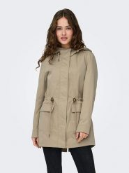 ONLY Parka w kolorze khaki rozmiar: M. Brązowe płaszcze ONLY, m, bez wzorów, bez kaptura. Za 162.49 zł.