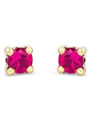 Diamant Exquis Złote kolczyki-wkrętki z rubinami rozmiar: onesize. Czerwone kolczyki Diamant Exquis, z rubinem, złote. Za 401.25 zł.