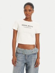 Miss Sixty T-Shirt 6L1SJ4300000 Biały Slim Fit. Białe t-shirty Miss Sixty, l, bez wzorów, z bawełny, bez kołnierzyka, bez ramiączek. Za 159.99 zł.