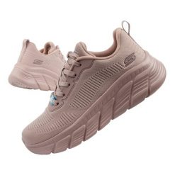 Buty sportowe sneakersy damskie Skechers Bobs B Flex. Czerwone buty treningowe Skechers, bez wzorów, bez zapięcia. Za 269.00 zł.