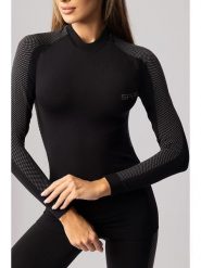 Spaio Koszulka termiczna "Fierce" w kolorze czarno-szarym rozmiar: S. Czarne t-shirty sportowe Spaio, s, bez wzorów, z materiału, bez ramiączek, outdoorowe. Za 170.47 zł.