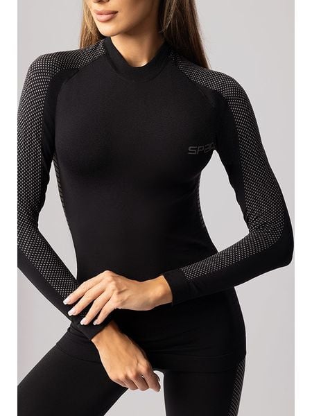 Spaio Koszulka termiczna "Fierce" w kolorze czarno-szarym rozmiar: S. Czarne t-shirty sportowe Spaio, s, bez wzorów, z materiału, bez ramiączek, outdoorowe. Za 170.47 zł.