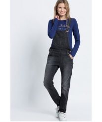 LEE BIB LOGGER DAMSKIE OGRODNICZKI JEANSOWE GREY L39AYGKO. Szare kombinezony Lee, l, bez wzorów, z jeansu, bez kołnierzyka, bez ramiączek. Za 229.99 zł.