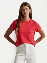 Polo Ralph Lauren T-Shirt 211898698035 Czerwony Regular Fit. Czerwone t-shirty Polo Ralph Lauren, s, bez wzorów, z bawełny, bez kołnierzyka, bez ramiączek. Za 359.99 zł.