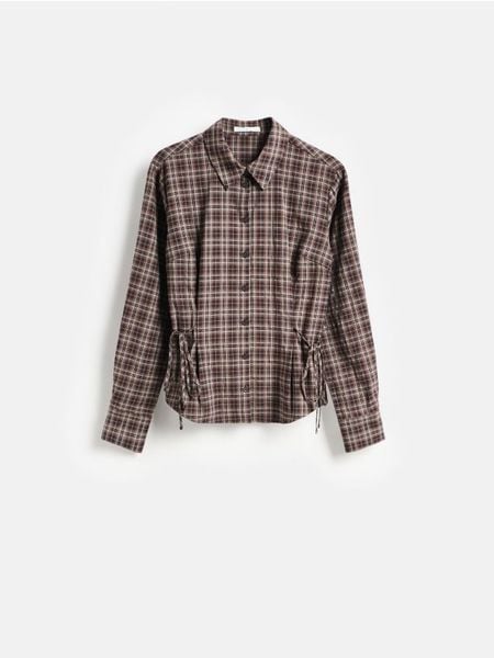 Koszula z domieszką wiskozy - wielobarwny. Koszule Reserved, l, bez wzorów, z tkaniny, bez kołnierzyka, bez ramiączek. Za 119.99 zł.