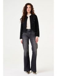 Garcia Dżinsy - Straight fit - w kolorze antracytowym rozmiar: W26. Szare jeansy Garcia, z aplikacjami, ze skóry, klasyczne. Za 227.95 zł.