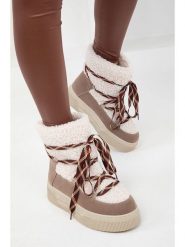 Trendyol Botki w kolorze białym rozmiar: 39. Białe botki Trendyol, bez wzorów, z materiału, bez obcasa, bez zapięcia. Za 178.79 zł.