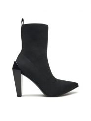 United Nude Botki Gem Sock Hi 1087601117 Czarny. Czarne botki United Nude, bez wzorów, z materiału, bez obcasa, na słupku, bez zapięcia. Za 579.99 zł.