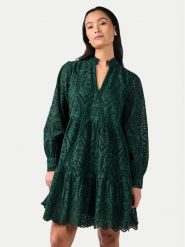 YAS Sukienka codzienna Holi 26027162 Zielony Regular Fit. Zielone sukienki YAS, na co dzień, s, bez wzorów, z bawełny, bez kołnierzyka, bez ramiączek, proste. Za 189.99 zł.