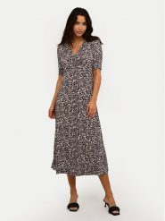 Kaffe Sukienka letnia Sivani 10508555 Czarny Regular Fit. Czarne sukienki Kaffe, xs, bez wzorów, z wiskozy, bez kołnierzyka, bez ramiączek. Za 279.99 zł.