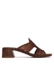 Hispanitas Klapki HV264602 C001 Brązowy. Brązowe klapki Hispanitas, bez wzorów, z materiału, bez obcasa, bez zapięcia. Za 549.99 zł.