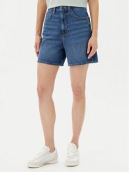 Lee Szorty jeansowe Stella 112364098 Granatowy Wide Leg. Niebieskie szorty Lee, bez wzorów, z bawełny. Za 179.99 zł.