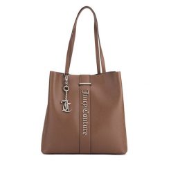 Torebka Juicy Couture. Brązowe torebki klasyczne Juicy Couture, bez wzorów, klasyczne, bez dodatków. Za 319.99 zł.