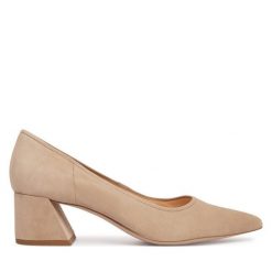 Czółenka HÖGL. Brązowe czółenka Högl, bez wzorów, bez obcasa, bez zapięcia. Za 689.99 zł.