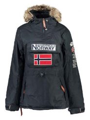 Geographical Norway Parka "Boomera" w kolorze granatowym rozmiar: M. Niebieskie kurtki Geographical Norway, m, bez wzorów, z futra, bez kaptura. Za 251.53 zł.