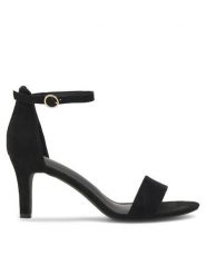 JENNY Sandały LORI WSS20869-01 Czarny. Czarne sandały Jenny, bez wzorów, z materiału, bez obcasa, na szpilce, bez zapięcia. Za 129.99 zł.