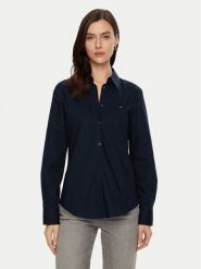 Tommy Hilfiger Koszula WW0WW43577 Granatowy Regular Fit. Niebieskie koszule Tommy Hilfiger, bez wzorów, z bawełny, bez kołnierzyka, bez ramiączek. Za 289.99 zł.