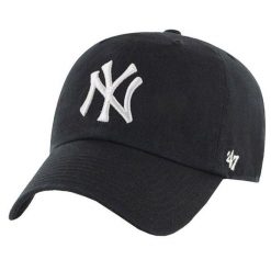 Czapka Z Daszkiem Clean Up MLB New York Yankees. Czarne czapki z daszkiem 47 Brand, bez wzorów, z bawełny. Za 154.99 zł.