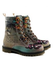 Goby Botki w kolorze brązowo-zielonym rozmiar: 36. Brązowe botki Goby, bez wzorów, z materiału, z okrągłym noskiem, bez obcasa, bez zapięcia. Za 260.99 zł.