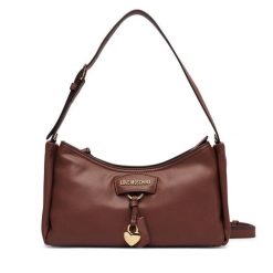 Torebka LOVE MOSCHINO. Brązowe torebki klasyczne Love Moschino, bez wzorów, klasyczne, bez dodatków. Za 949.99 zł.