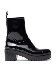 MICHAEL Michael Kors Botki Karis Rainboot 40F3KSMB5Q Czarny. Czarne botki MICHAEL Michael Kors, bez wzorów, z tworzywa sztucznego, bez obcasa, na słupku, bez zapięcia. Za 409.99 zł.