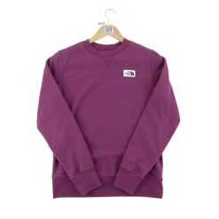 The North Face Bluza damska. Fioletowe bluzy z kapturem The North Face, l, bez wzorów, bez kaptura, na fitness i siłownię. Za 127.76 zł.