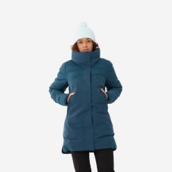 Kurtka narciarska damska Wedze 500 Warm Long. Niebieskie kurtki narciarskie WED'ZE, na zimę, xl, bez wzorów, bez kaptura, narciarskie. Za 599.99 zł.