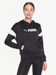Puma Bluza Fit Tech 523079 Czarny Regular Fit. Czarne bluzy bez kaptura Puma, xl, bez wzorów, z syntetyku, bez kaptura, do biegania. Za 139.99 zł.