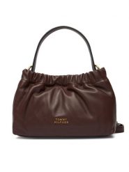 Tommy Hilfiger Torebka Soft Leather Mini Crossover AW0AW18306 Brązowy. Brązowe torebki klasyczne Tommy Hilfiger, bez wzorów, ze skóry, bez dodatków. Za 699.99 zł.