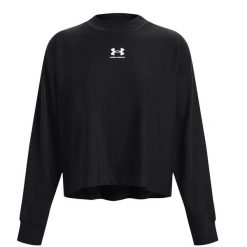 Bluza treningowa damska Under Armour 1376995001. Czarne bluzy Under Armour, m, bez wzorów, z materiału, sportowe, bez ramiączek, bez kaptura. Za 349.00 zł.