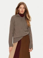 Weekend Max Mara Sweter Jerez 2425366142 Brązowy Relaxed Fit. Brązowe swetry Weekend Max Mara, xs, bez wzorów, z wełny, bez ramiączek. Za 719.99 zł.