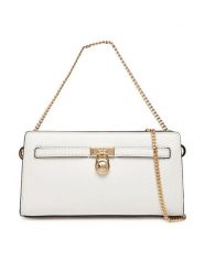 MICHAEL Michael Kors Torebka 32F5GNXC0L Biały. Białe kopertówki MICHAEL Michael Kors, bez wzorów, ze skóry, wizytowe, bez dodatków. Za 879.99 zł.
