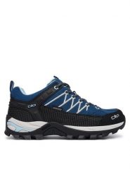 CMP Trekkingi Rigel Low 3Q13246 Niebieski. Niebieskie buty trekkingowe CMP, ze skóry, bez zapięcia. Za 479.99 zł.
