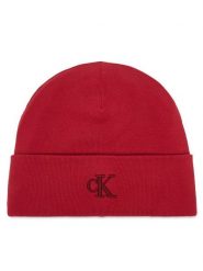 Calvin Klein Czapka LV04D8020G Czerwony. Czerwone czapki zimowe Calvin Klein, bez wzorów, z wiskozy. Za 129.99 zł.