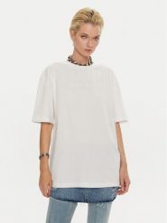 Miss Sixty T-Shirt 6L2SJ2120000 Biały Relaxed Fit. Białe t-shirty Miss Sixty, l, bez wzorów, z bawełny, bez kołnierzyka, bez ramiączek. Za 279.99 zł.